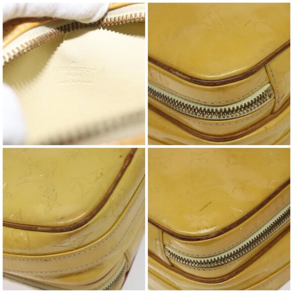 LOUIS VUITTON Monogram Vernis Wooster Shoulder Bag Yellow - Picture 12 of 15